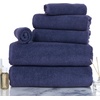 image:imageLavish Home Bathroom Towels Set Bathroom Essentials Brick Red Set of 6Navy