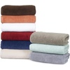 image:imageLavish Home Bathroom Towels Set Bathroom Essentials Brick Red Set of 6White