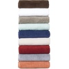 image:imageLavish Home Bathroom Towels Set Bathroom Essentials Brick Red Set of 6White