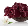 image:imageLavish Home Bathroom Towels Set Bathroom Essentials Eggplant Set of 8Burgundy