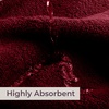 image:imageLavish Home Bathroom Towels Set Bathroom Essentials Eggplant Set of 8Burgundy