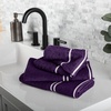 image:imageLavish Home Bathroom Towels Set Bathroom Essentials Eggplant Set of 8Eggplant