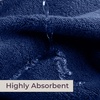 image:imageLavish Home Bathroom Towels Set Bathroom Essentials Eggplant Set of 8Navy