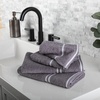 image:imageLavish Home Bathroom Towels Set Bathroom Essentials Eggplant Set of 8Silver