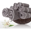image:imageLavish Home Bathroom Towels Set Bathroom Essentials Eggplant Set of 8Silver