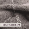 image:imageLavish Home Bathroom Towels Set Bathroom Essentials Eggplant Set of 8White  Silver
