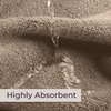 image:imageLavish Home Bathroom Towels Set Bathroom Essentials Eggplant Set of 8White  Taupe