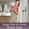 image:imageLavish Home Bathroom Towels Set Bathroom Essentials Eggplant Set of 8White  Taupe