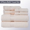 image:imageLavish Home Bathroom Towels Set Taupe Set of 6Ivory