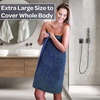 image:imageLavish Home Bathroom Towels Set Taupe Set of 6Navy