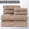 image:imageLavish Home Bathroom Towels Set Taupe Set of 6Taupe