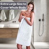 image:imageLavish Home Bathroom Towels Set Taupe Set of 6White