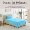 image:imageLavish Home Brushed Microfiber Sheet Set Light Blue 3 Piece TwinTwin