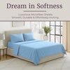image:imageLavish Home Brushed Microfiber Sheet Set Twin Extra Long WhiteBlue