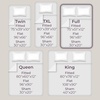 image:imageLavish Home Brushed Microfiber Sheet Set Twin Extra Long WhiteBlue