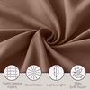 image:imageLavish Home Brushed Microfiber Sheet Set Twin Extra Long WhiteBrown