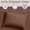 image:imageLavish Home Brushed Microfiber Sheet Set Twin Extra Long WhiteBrown