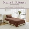 image:imageLavish Home Brushed Microfiber Sheet Set Twin Extra Long WhiteBrown