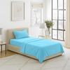 image:imageLavish Home Brushed Microfiber Sheet Set Twin Extra Long WhiteLight Blue