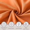 image:imageLavish Home Brushed Microfiber Sheet Set Twin Extra Long WhiteOrange