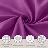 image:imageLavish Home Brushed Microfiber Sheet Set Twin Extra Long WhitePurple