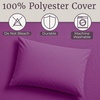 image:imageLavish Home Brushed Microfiber Sheet Set Twin Extra Long WhitePurple