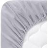 image:imageLavish Home Brushed Microfiber Sheet Set Twin Extra Long WhiteSilver Gray
