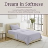 image:imageLavish Home Brushed Microfiber Sheet Set Twin Extra Long WhiteSilver Gray