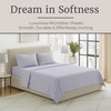 image:imageLavish Home Brushed Microfiber Sheet Set Twin Extra Long WhiteSilver Gray
