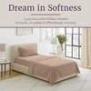 image:imageLavish Home Brushed Microfiber Sheet Set Twin Extra Long WhiteTaupe