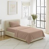 image:imageLavish Home Brushed Microfiber Sheet Set Twin Extra Long WhiteTaupe