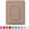 image:imageLavish Home Brushed Microfiber Sheet Set Twin Extra Long WhiteTaupe