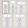 image:imageLavish Home Brushed Microfiber Sheet Set Twin Extra Long WhiteTaupe
