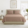 image:imageLavish Home Brushed Microfiber Sheet Set Twin Extra Long WhiteTaupe