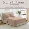 image:imageLavish Home Brushed Microfiber Sheet Set Twin Extra Long WhiteTaupe