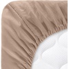 image:imageLavish Home Brushed Microfiber Sheet Set Twin Extra Long WhiteTaupe