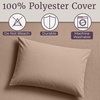 image:imageLavish Home Brushed Microfiber Sheet Set Twin Extra Long WhiteTaupe