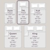 image:imageLavish Home Brushed Microfiber Sheet Set Twin Extra Long WhiteWhite