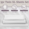 image:imageLavish Home Brushed Microfiber Sheet Set Twin Extra Long WhiteWhite