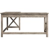 image:imageLavish Home Computer Desk with XPattern Legs White 59x235x299Light Gray