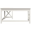 image:imageLavish Home Computer Desk with XPattern Legs White 59x235x299White