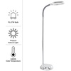 image:imageLavish Home Floor Lamp  Full Spectrum Natural Sunlight Lamp with Bendable Neck  Reading Craft Studying and Esthetician Light Chrome