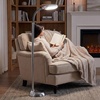 image:imageLavish Home Floor Lamp  Full Spectrum Natural Sunlight Lamp with Bendable Neck  Reading Craft Studying and Esthetician Light ChromeChrome