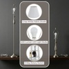image:imageLavish Home Floor and Table Lamp Set Silver 3Pieces 13x25513x5952 Table Lamps  Floor Lamp