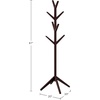 image:imageLavish Home Freestanding Coat Rack  Durable 8Arm Tree Stand for Coats Jackets Scarves Hats and Purses  Great for Entryways Espresso Brown