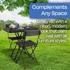 image:imageLavish Home Indoor amp Outdoor Portable Folding Table White 4ftBlack
