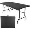 image:imageLavish Home Indoor amp Outdoor Portable Folding Table White 4ftBlack
