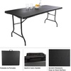image:imageLavish Home Indoor amp Outdoor Portable Folding Table White 4ftBlack