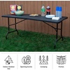 image:imageLavish Home Indoor amp Outdoor Portable Folding Table White 4ftBlack