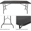 image:imageLavish Home Indoor amp Outdoor Portable Folding Table White 4ftBlack
